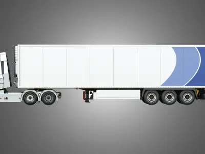 T520 Truck with Krone Cool Liner 3D model