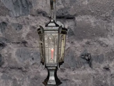 Gothic Lamp 3D model