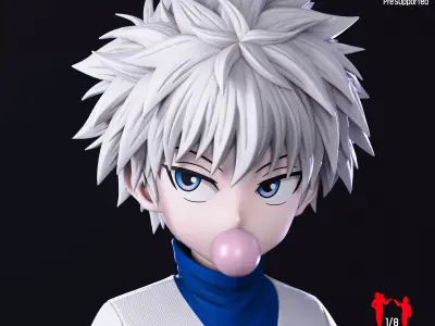 Killua from HunterxHunter - myAnimate 3D print model