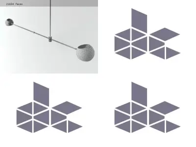 Acaba pendant light - person 3D model