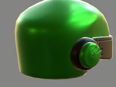 Gas mask helmet 3d model scifi Low-poly  Low-poly 3D model 275