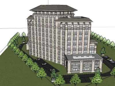 vacation spot-Resort-Fashion Leisure Hotel-0108 3D model