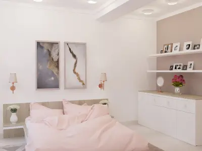 COZY BEDROOM 3D model