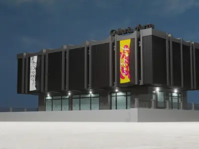 Art Gallery  Low-poly 3D model