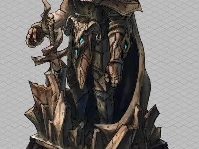 Evil Creator - Stone - Advanced Death Knight 03 3D model