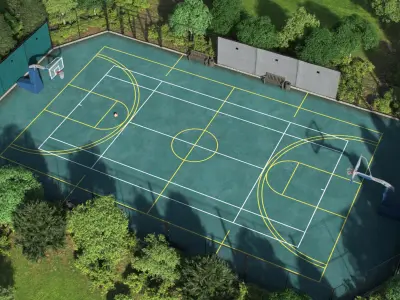  Basketball Outdoor Court 