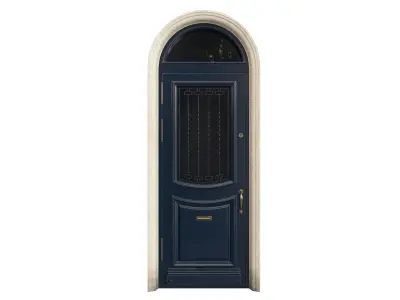 Entrance classic door 67  3D model