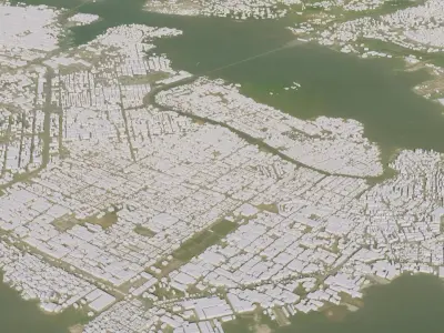 Abidjan - Cote d Ivoire 3D model