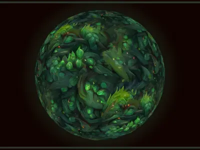 Grass Pine Forest Floor --20 TEXTURES-- Hand-painted --PACK 2--- Texture