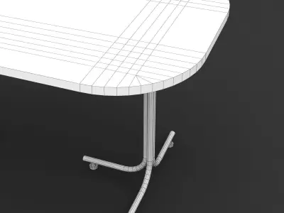 Blue Table 02 3D model