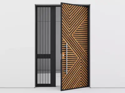 Aluminium door 246 3D model