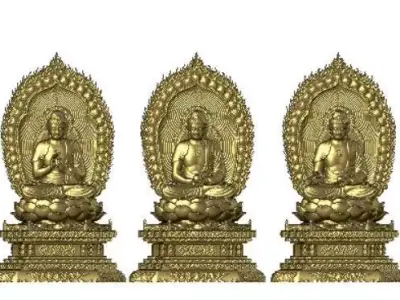 3d printed model of the Medicine Buddha 3D print model