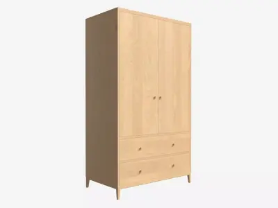 Wardrobe 2-door Ercol Salina 3D model