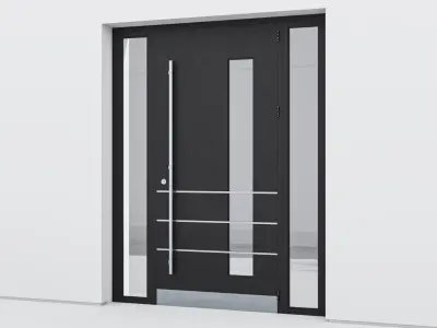 Aluminium door 138 3D model