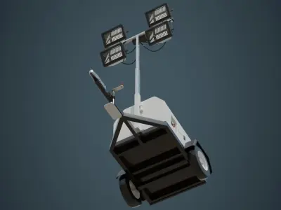 Light Tower 2A Low-poly 3D model