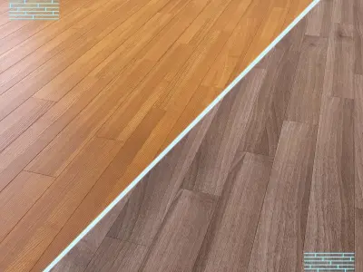 Parquet - Laminate - Wooden floor 2 in 1 Low-poly 3D model