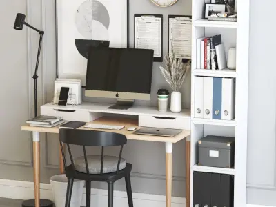 Office workplace 27 3D model