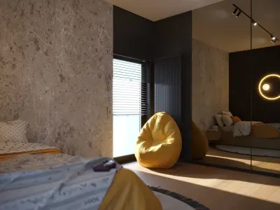 Bedroon Set Interior 3D model