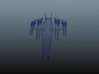 Normandy SR2 Holographic Low-poly 3D model