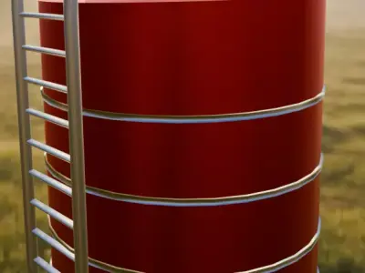 sample rates of the farm kit Free low-poly 3D model