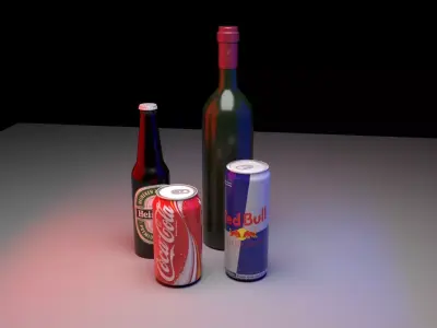 Wine Bottles  3D model