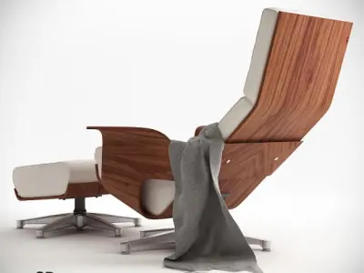 Chaise Cuatro Lounge Chair 3D model