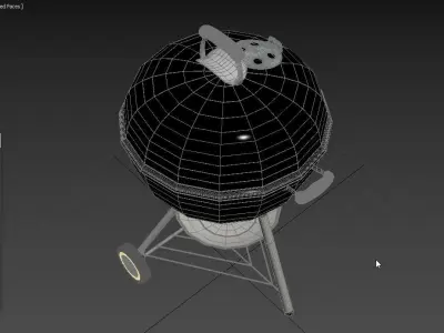 Weber 741001 Original Kettle 22-Inch Charcoal Grill 3D model