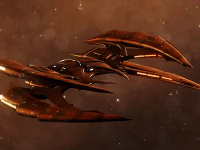 Star Trek The Shrike Starship Low-poly 3D model