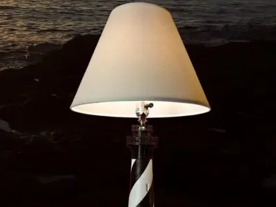 Cape Hatteras Lighthouse Lamp Free 3D print model