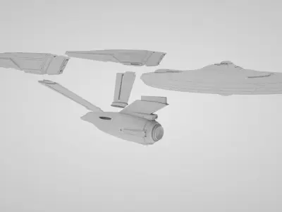 Star Trek Discovery - USS Enterprise Refit STLs for 3D printing 3D print model