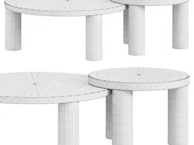 Post Coffee Table Large Star By FERM LIVING 3D model