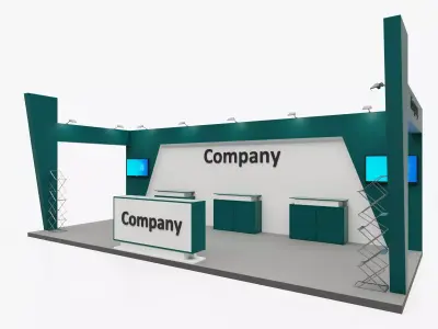 Exhibition stand 9 3D model