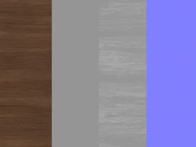 Fine Walnut Wood Varnished Texture PBR Vray Corona Blender Texture