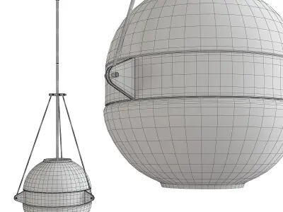 Atrio 3 Light Pendant Light Low-poly 3D model