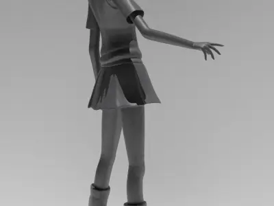 Misaka Mikoto 3D print model