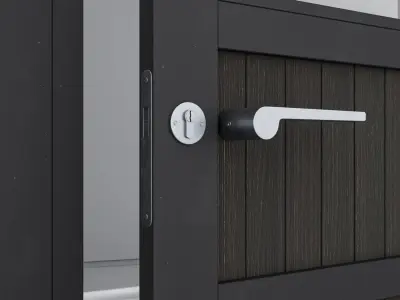 Aluminium door 184 3D model