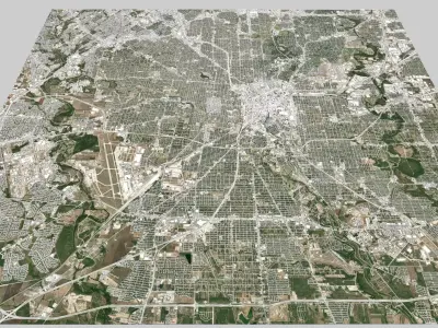 Cityscape San Antonio Texas USA 3D model