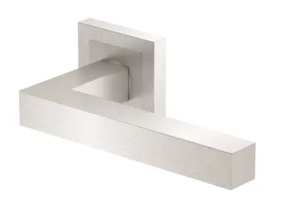 Eurospec Alvar Mitred Stainless Steel Door Handle 3D model