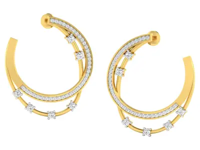 Earring Pendant Set 3dm STL OBJ FBX Render Details 3D print model