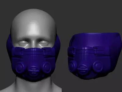 helmet high poly sculpt 3d printable  3D model 80