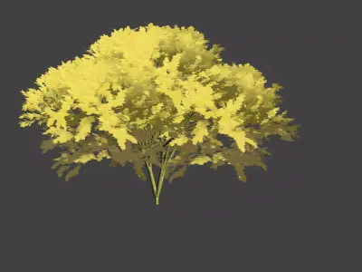3d anime tree 3D model