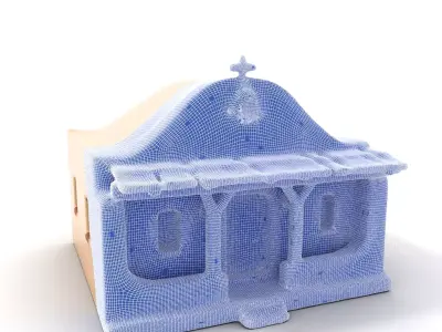 Adobe Style House model pack Low-poly 3D model