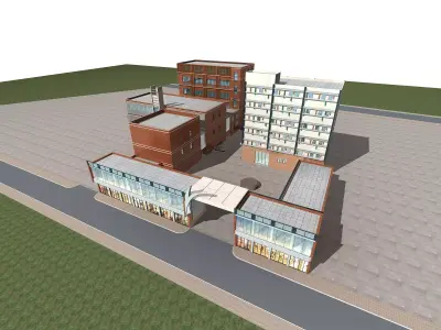 Office Building 3D model 479