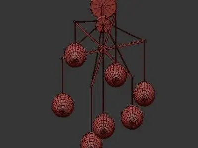 Mendocino Glass Pendant 3D model
