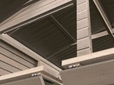 Wooden Market Stall -Version 1- Low-poly 3D model