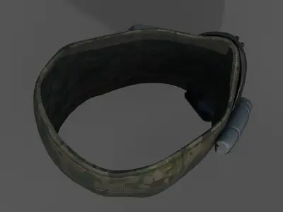 Gas mask helmet scifi futuristic military  Low-poly 3D model