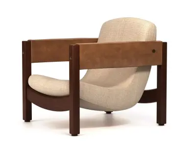 Jimi person lounge chair 3D model