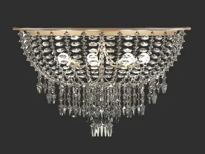 Round type  Classical Crystal Chandelier 3D model