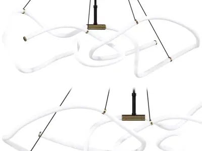 Ghost Chandelier Mini Neon 3D model