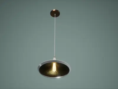 Ceiling Light Low Poly Game Ready Low-poly 3D model
